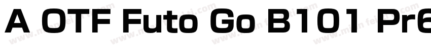 A OTF Futo Go B101 Pr6字体转换
